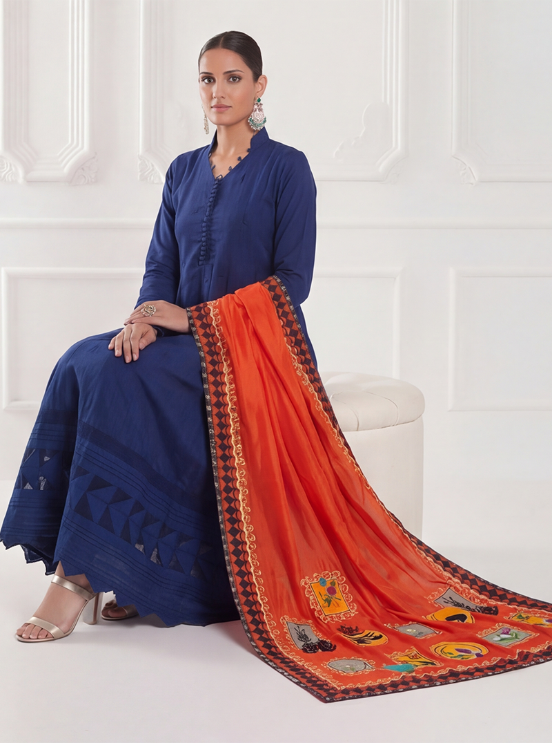 NAVY BLUE KALIDAR - Image 2