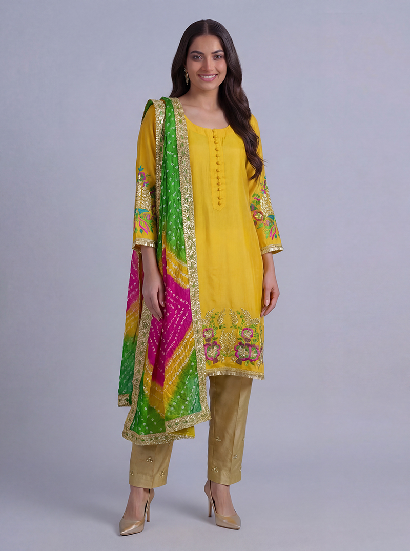 Yellow Bandhej - Image 2